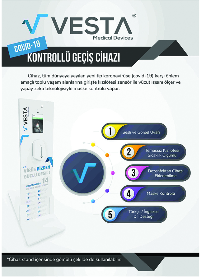 Covid-19 Kontrollü Geçiş Cihazı Özellikler
